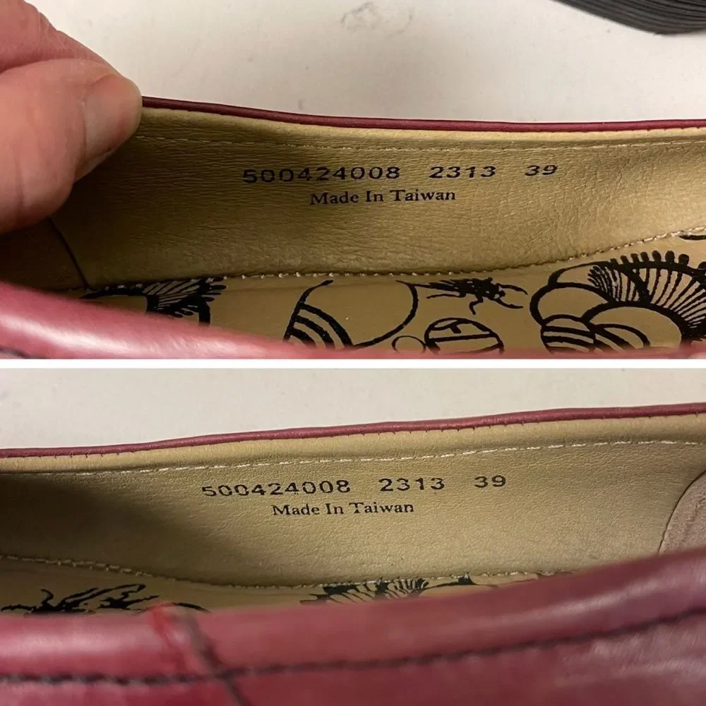 FLY London Women's Wedge Pump Bordeaux Pumps Size Euro 39 US 8 - 8 1/2 approx